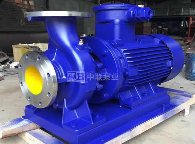 ISWH型卧式防爆不锈钢管道离心泵